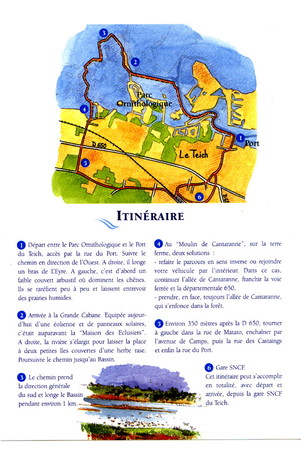 Parc Ornithologique carte