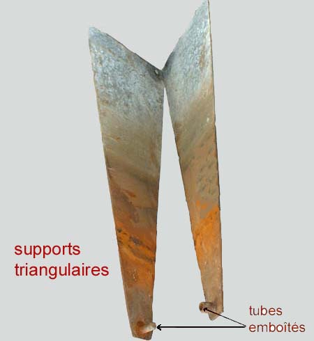 Supports démontés