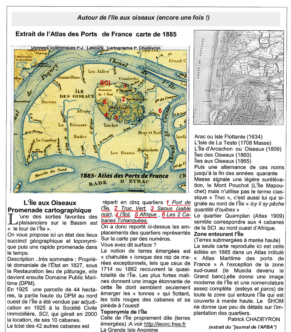 Promenade cartographique île aux Oiseaux