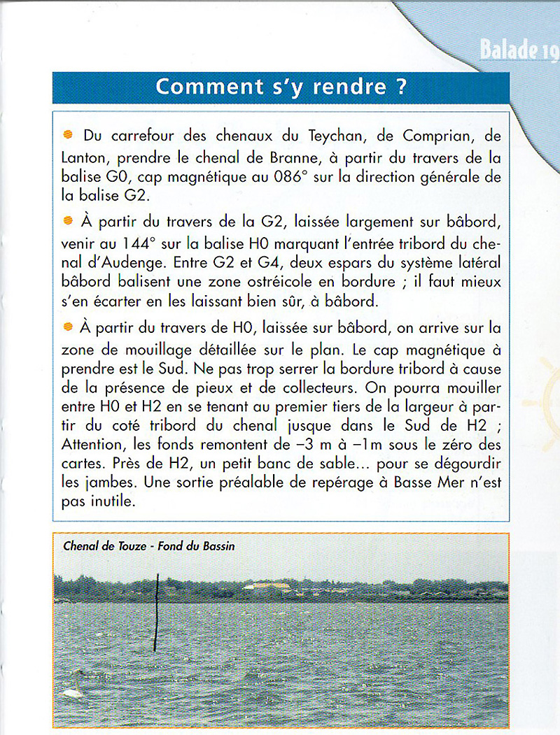 Carte du mouillage — page 2