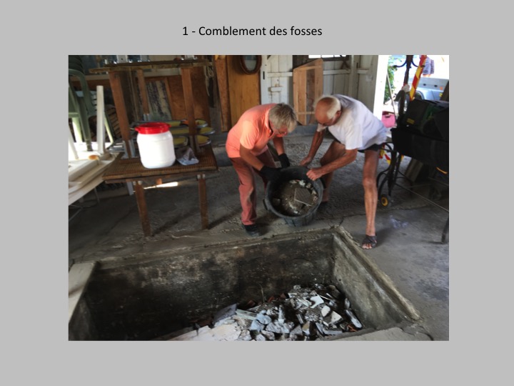 Bétonnage sol cabane 2018 photo 2