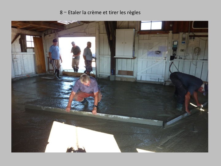 Bétonnage sol cabane 2018 photo 8